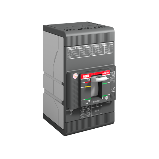 1SDA066805R1 - XT1B 160 TMD 63-630 3p F F ABB MCCB - Tmax XT