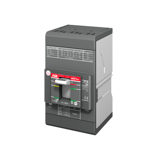 1SDA066807R1 - XT1B 160 TMD 100-1000 3p F F ABB MCCB - Tmax XT