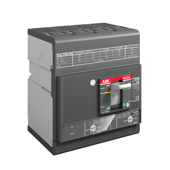 1SDA067033R1 - XT2N 160 TMD 25-300 4p F F ABB MCCB - Tmax XT