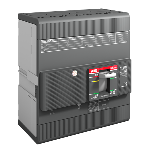 1SDA068068R1 - XT3N 250 TMD 160-1600 4p F F InN=100% ABB MCCB - Tmax XT