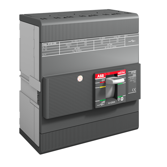 1SDA068211R1 - XT3D 250 4p F F ABB MCCB - Tmax XT 1SDA068211R1 - XT3D 250 4p F F ABB MCCB - Tmax XT