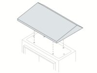 TT5025K - RAINSHIELDTOP500X250WXD7035 ABB SR2 - Metal Enclosure - IP65 Indoor