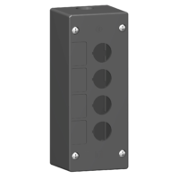 XALG02 - Harmony XALG, Empty control station, mineral reinforced polyamide, black, 2 cut-outs, for severe environments Schneider Electric