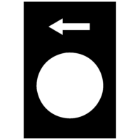 ZB4FJ8 - Head for selector switch, Harmony XB4, flush mounted black sw. long handle 3 position return r to c | Schneider Electric