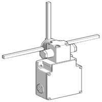 XCKMR54D2H29 - Limit switch, Limit switches XC Standard, XCKMR, reverse head stay put crossed rods, 2x(2 NC), slow, M20 Telemecanique Sensors