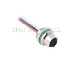 PANEL MOUNT M12 8PIN FEMALE METAL