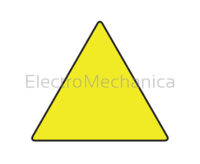 100mm ADHESIVE TRIANGLE SIGN (50/PK)