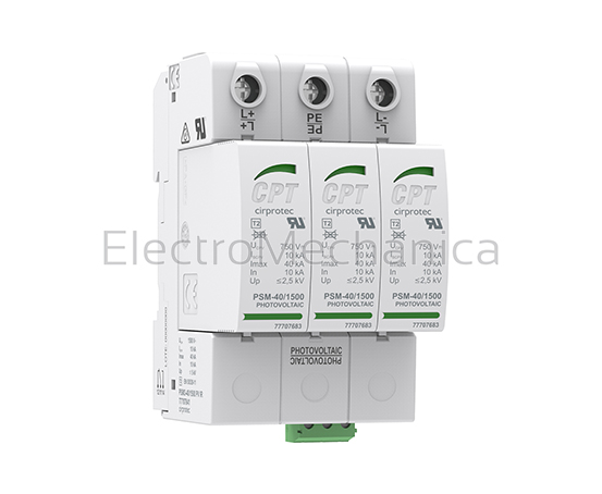 TYPE1+2 40kA 3P PV 1000V SPD +IND