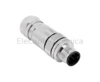 M12 CONNECTOR 8PIN STRAIGHT MALE