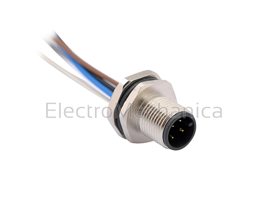 120108-03-001 PANEL MOUNT M12 8PIN MALE METAL EM - M12 CIRCULAR PANEL MOUNT CONNECTORS A CODING.GENERAL FEATURES:. TERMINATION: SOLDER TERMINAL CONTACT RESISTANCE: CFCB"CB"C"BB PANEL MOUNT