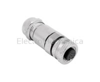 M12 CONNECTOR 8PIN STR. FEMALE