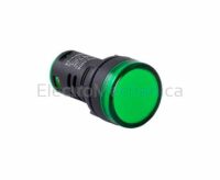 22mm GRN LED P/LIGHT 12VAC/DC
