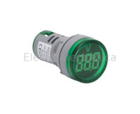 22mm GRN P/MNT V/METER 20-500VAC