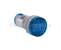 22mm BLU P/MNT V/METER 20-500VAC