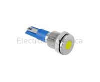 10mm METALIC YEL LED PL 240VAC/DC