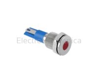 12mm METALIC RED LED PL 240VAC/DC