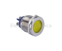22mm METALIC YEL LED PL 220VAC/DC