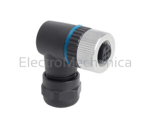 M12 CONNECTOR 8PIN 90DEG FEMALE