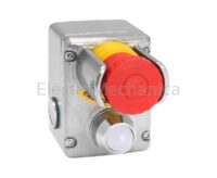 S/S E-STOP 3 LED 230VAC W/SHROUD IP69