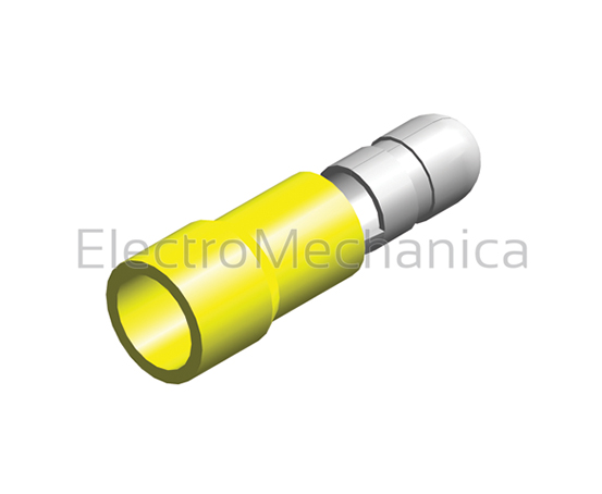 4-6mm2YEL MALE T/GRIP BULLET(100)