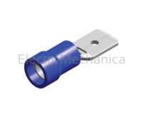 MALE PUSH-ON BLUE 6.4mm TWNGRP(100)