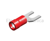.5-1.5mm2 x6mm FORK LUG RED (100)