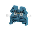 4mm RAIL MNT SCREW TERMINAL BLUE
