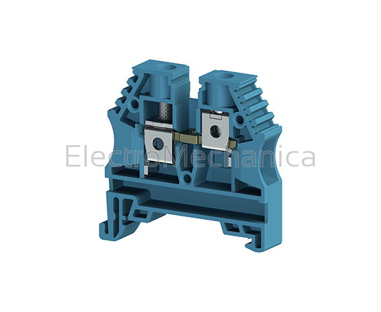 10mm RAIL MNT SCREW TERMINAL BLUE