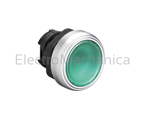 FLUSH ILLUM GRN P/BUTTON ACT.