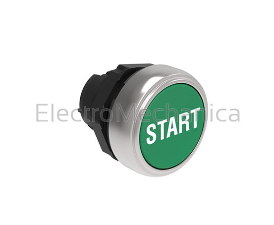 FLUSH GRN "START" P/BUTTON ACT.