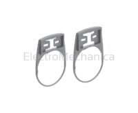 LEG.HOLDER FOR 12X27MM LABELS FLAT GRAY