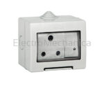 15A IP55 2P+E SURFACE SWTH SOCKET