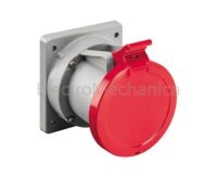 16A 3P+E IP54 FLU STR/SOCKET 62mm