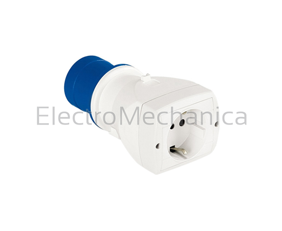 16A 2P+E TO 16A SCHUKO SOC ADAPT
