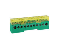 15WAY RAIL MNT TERM.BLOCK (GREEN)