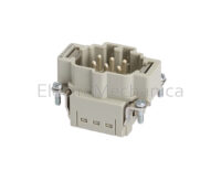 6P+E 16A MALE INSERT PUSH-IN TERM