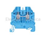 6/10mm2 RAIL MNT PUSH-IN TERM BLU