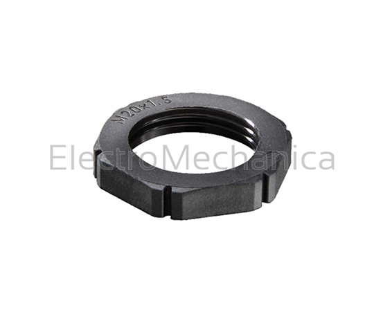 M63 GLAND LOCKNUT BLACK