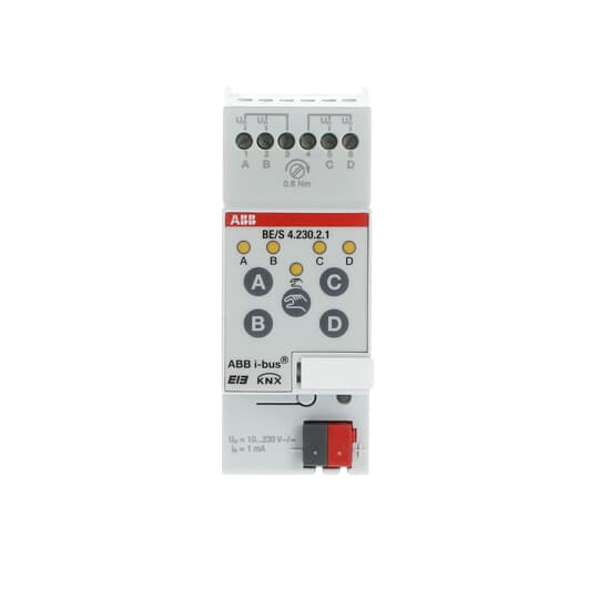 2CDG110091R0011 - BE/S4.230.2.1 Binary Input, 4-fold, 10-230 V, MDRC | ABB