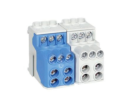 100A 2x25mm2 DISTRI. BLOCK BLU