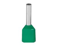 2x6mm2 GRN INS FERRULE (100)