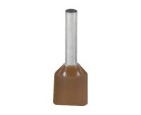 2x10mm2 BRN INS FERRULE (100)