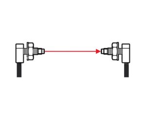 CYL OPTICAL FIBRE M4 THRU BEAM