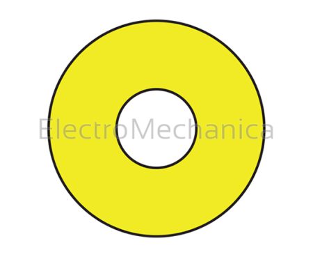 62mm dia YEL LABEL FOR 22.5mm(50)