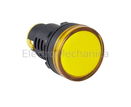 30mm YEL LED P/LIGHT 24VAC/DC – RMS Measurement and Control