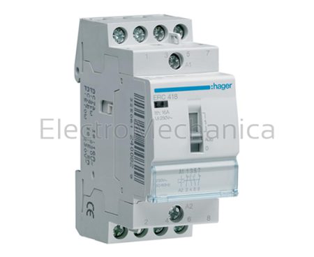 RELAY 16A 2NO+2NC 230VAC+OVERRIDE