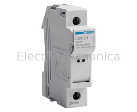1P FUSE HOLDER 10x38 CYL