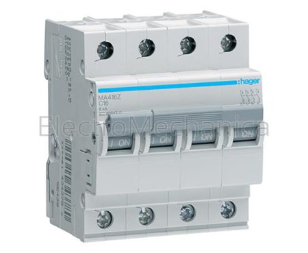 50A 4P 6kA C-CURVE MCB